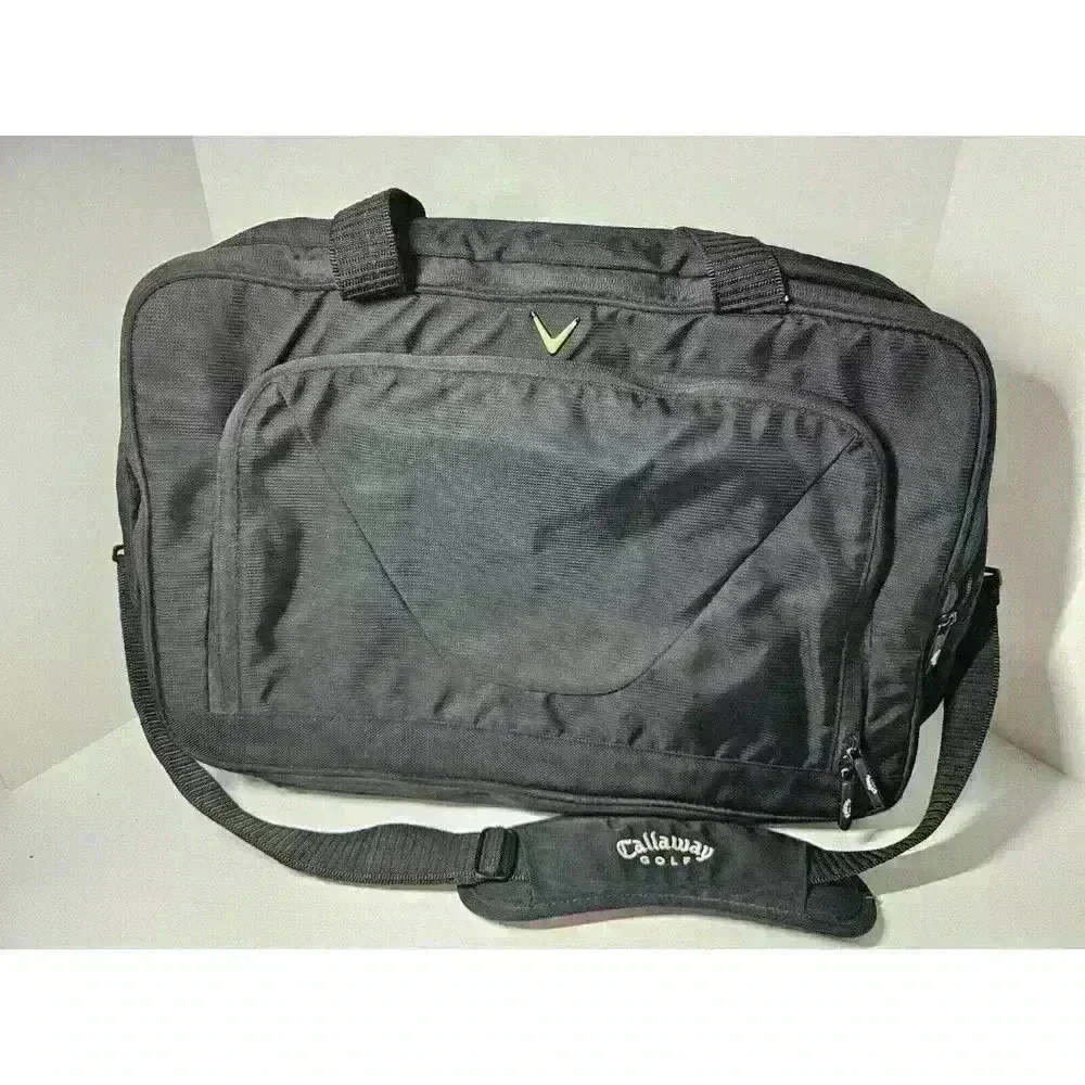 Callaway Golf Brand Nylon Laptop Bag/Carry On Black Euc